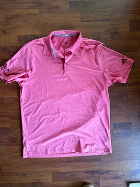 Adidas AJGA (American Junior Golf Association Pink Heather Polo Shirt